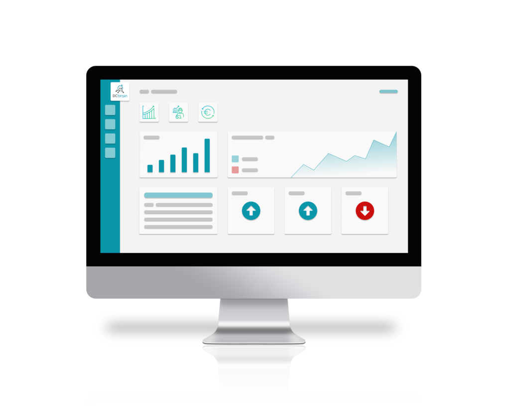 visuel de la solution DCbrain montrant les bénéfices de l'outil